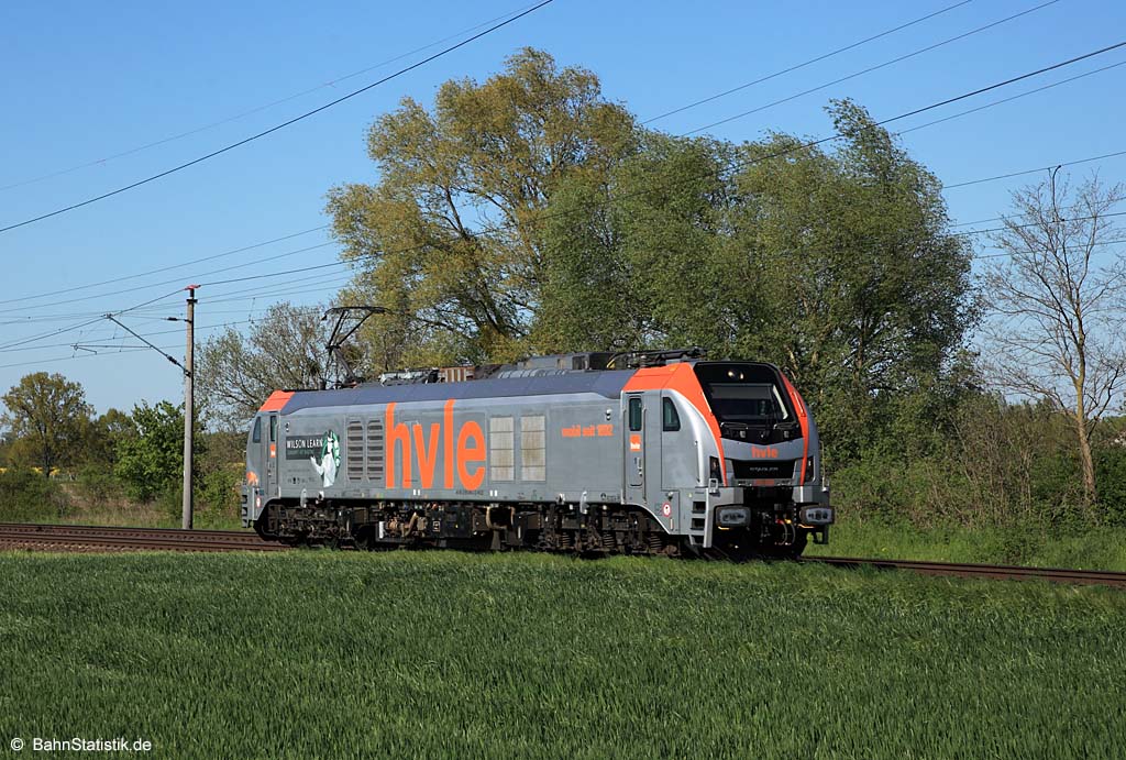 Eurodual 2159 009-0 der HVLE am 08.05.23 -Lz- gen Süden auf dem westlichen Berliner Außenring bei Satzkorn